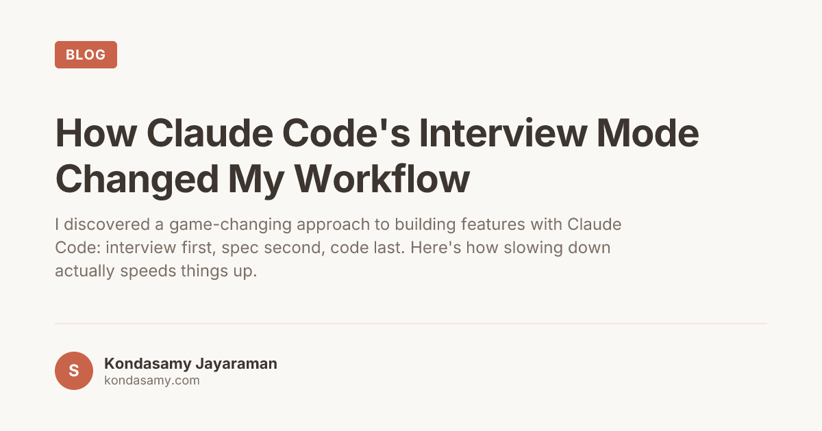 How Claude Code's Interview Mode Changed My Workflow